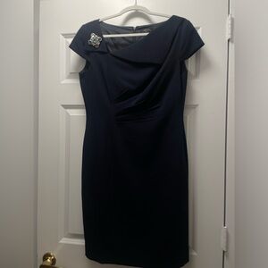 Tahari Dark Navy Dress